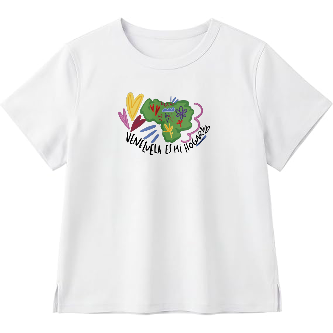 Venezuela es mi Hogar premium white cotton T-shirt Women