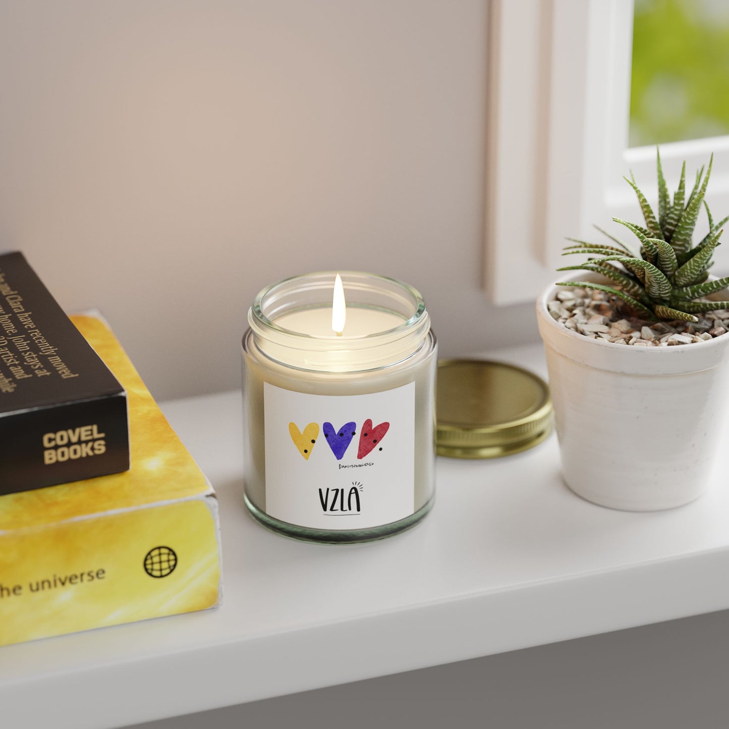 Scented Coconut Apricot Candles (4oz, 9oz)