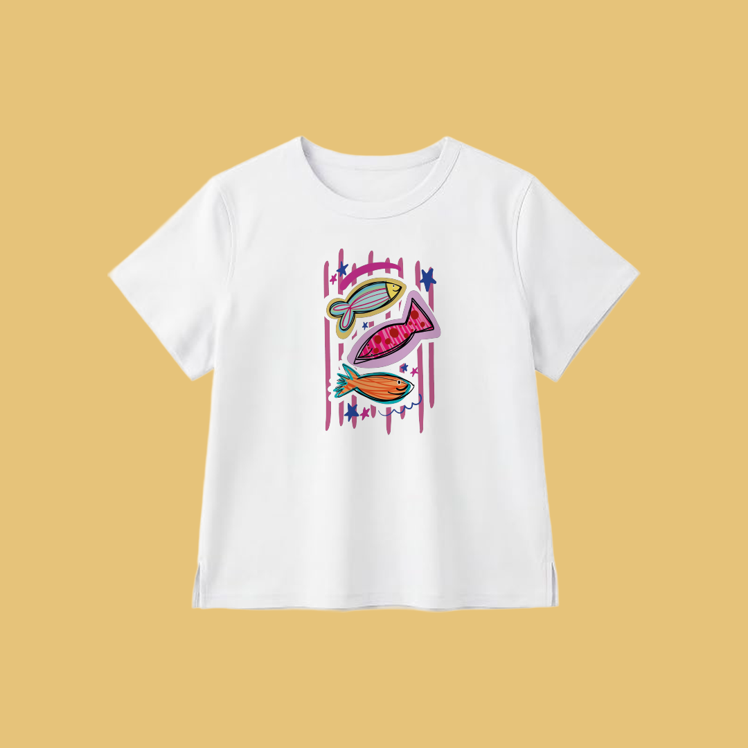 Coastal Summer Women's Premium White Cotton T-Shirt