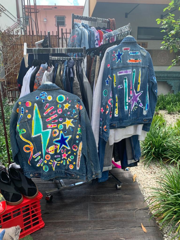 Adults customized, Hand-Painted Denim Jacket 🎨