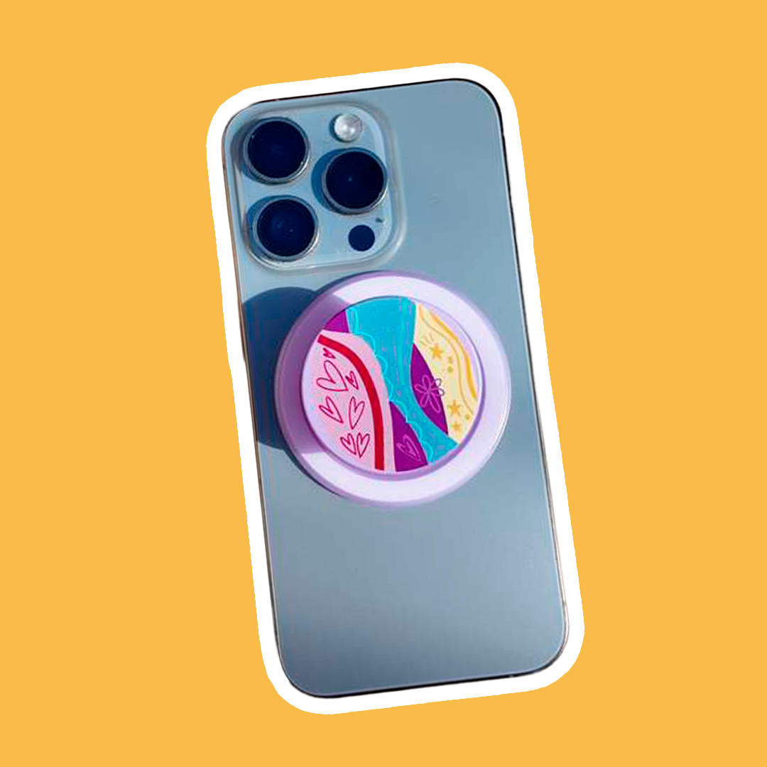 Magnetic Popsocket Pink and Blue