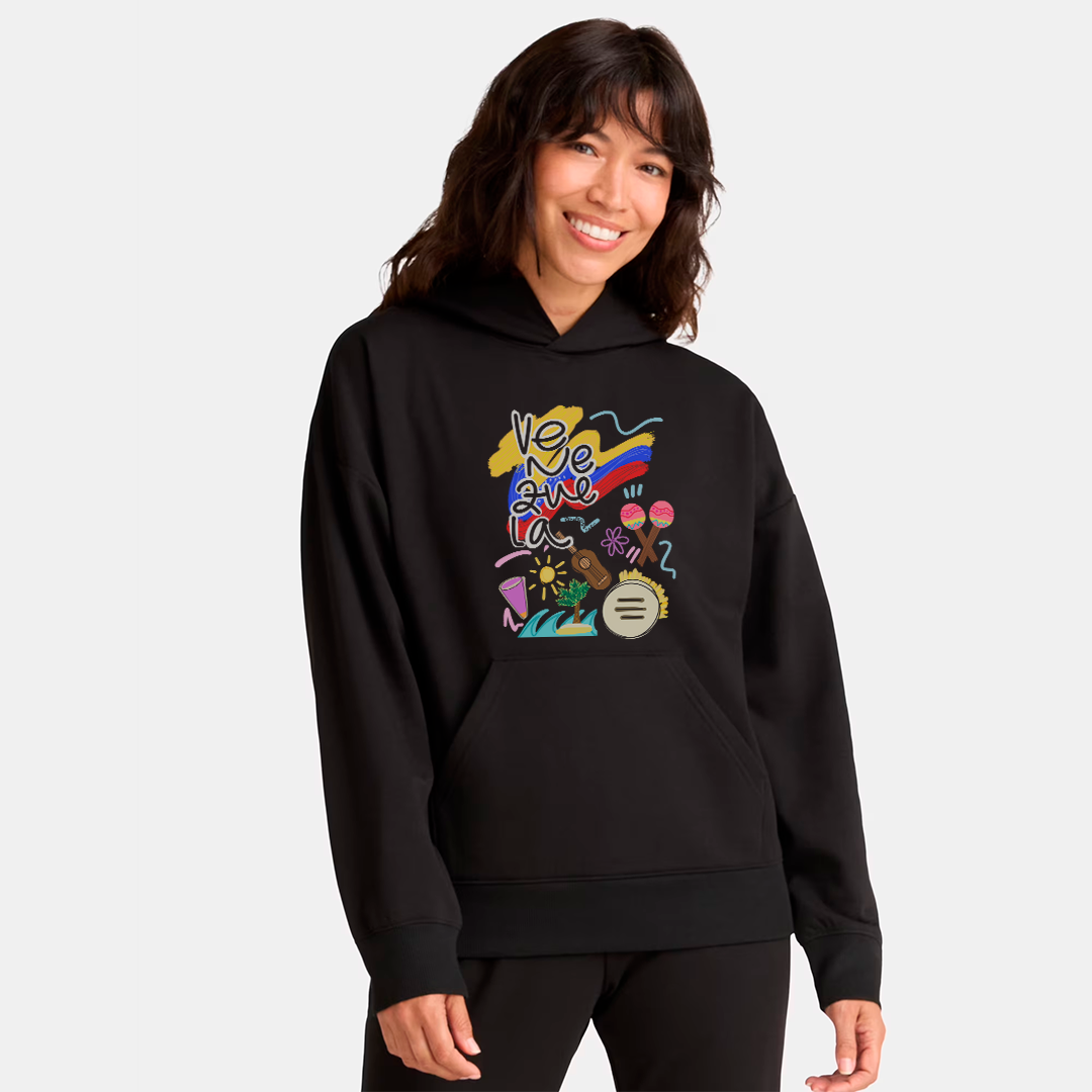 Women Hoodie Venezuela - Black