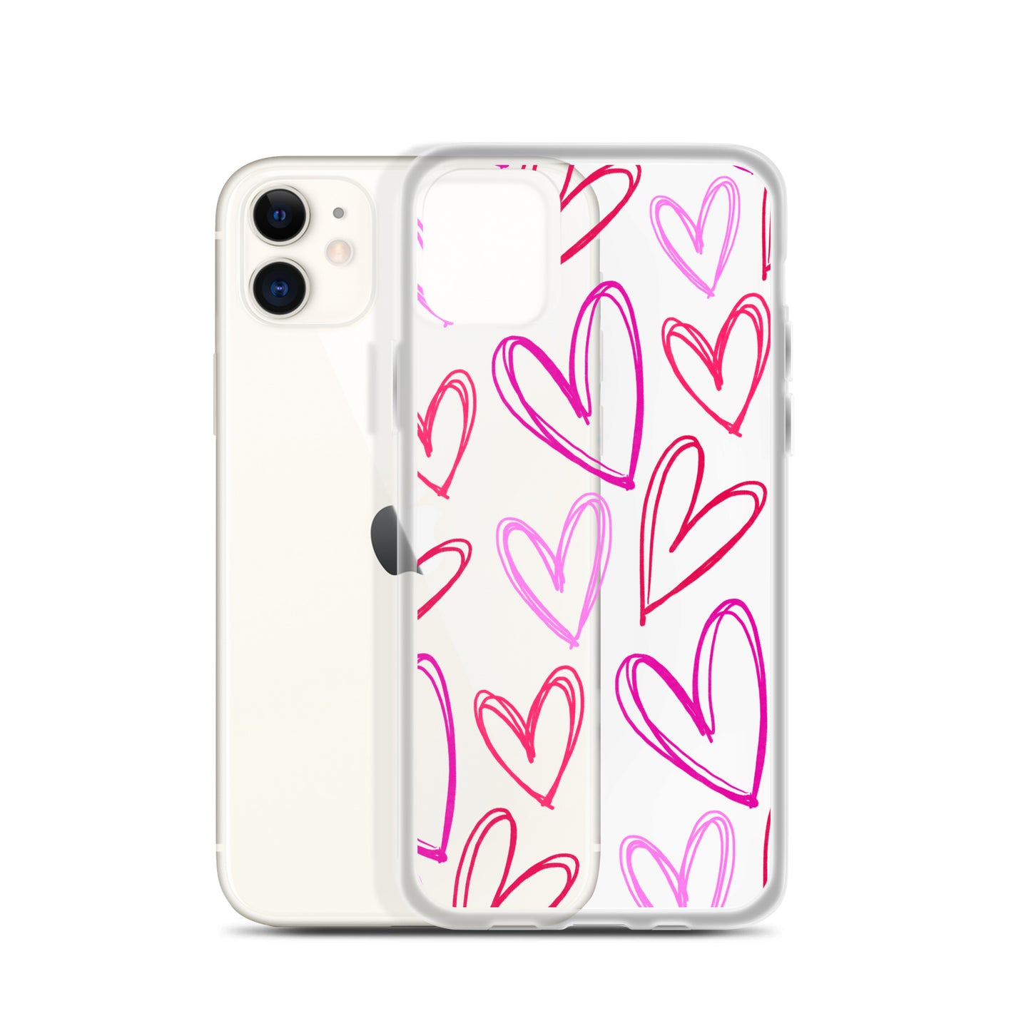 Heartbeats Clear iPhone Case
