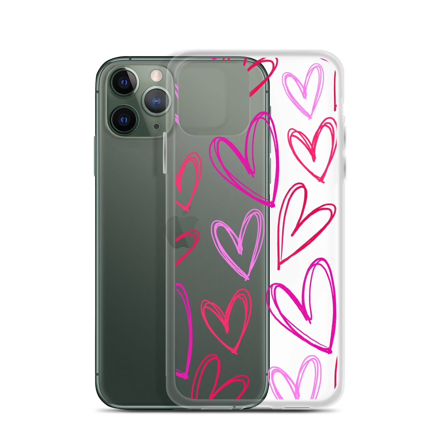 Heartbeats Clear iPhone Case