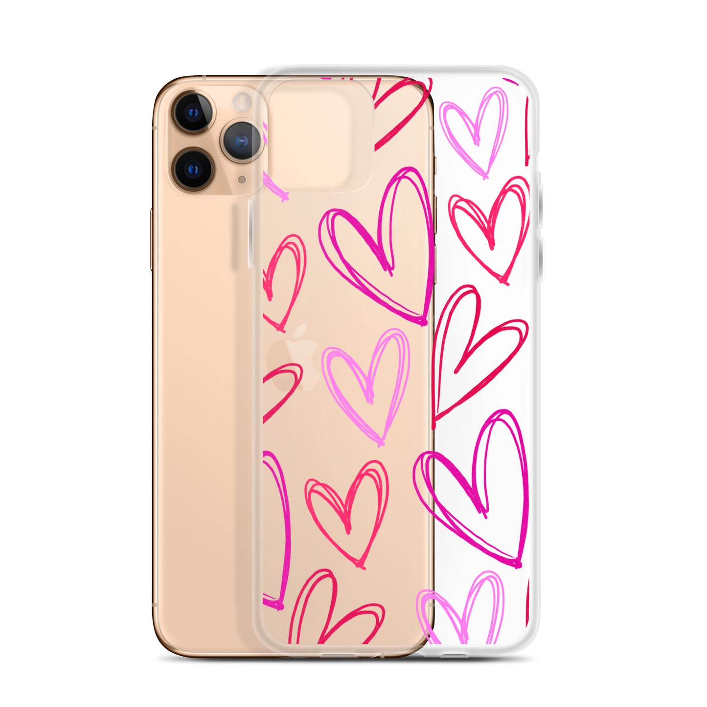 Heartbeats Clear iPhone Case