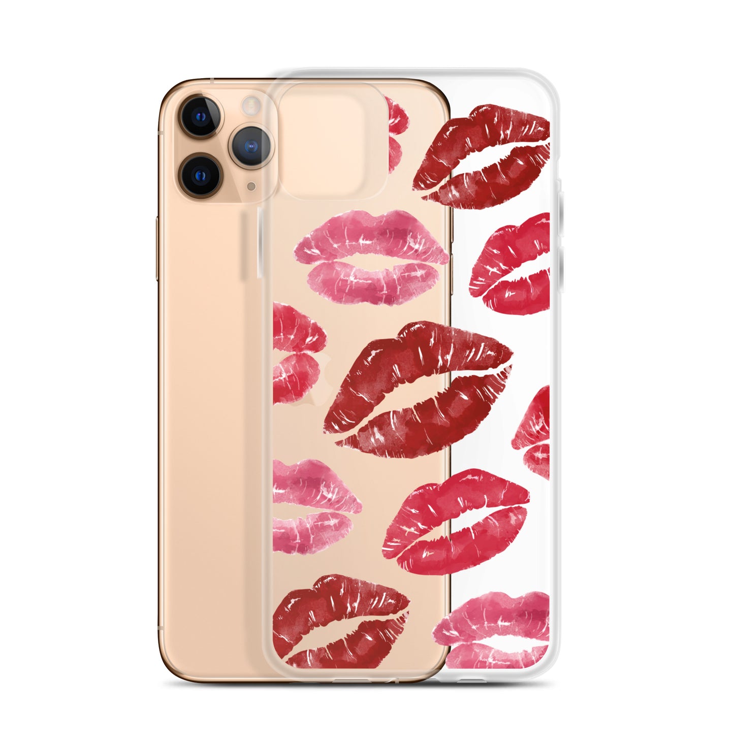 Kisses Clear iPhone Case