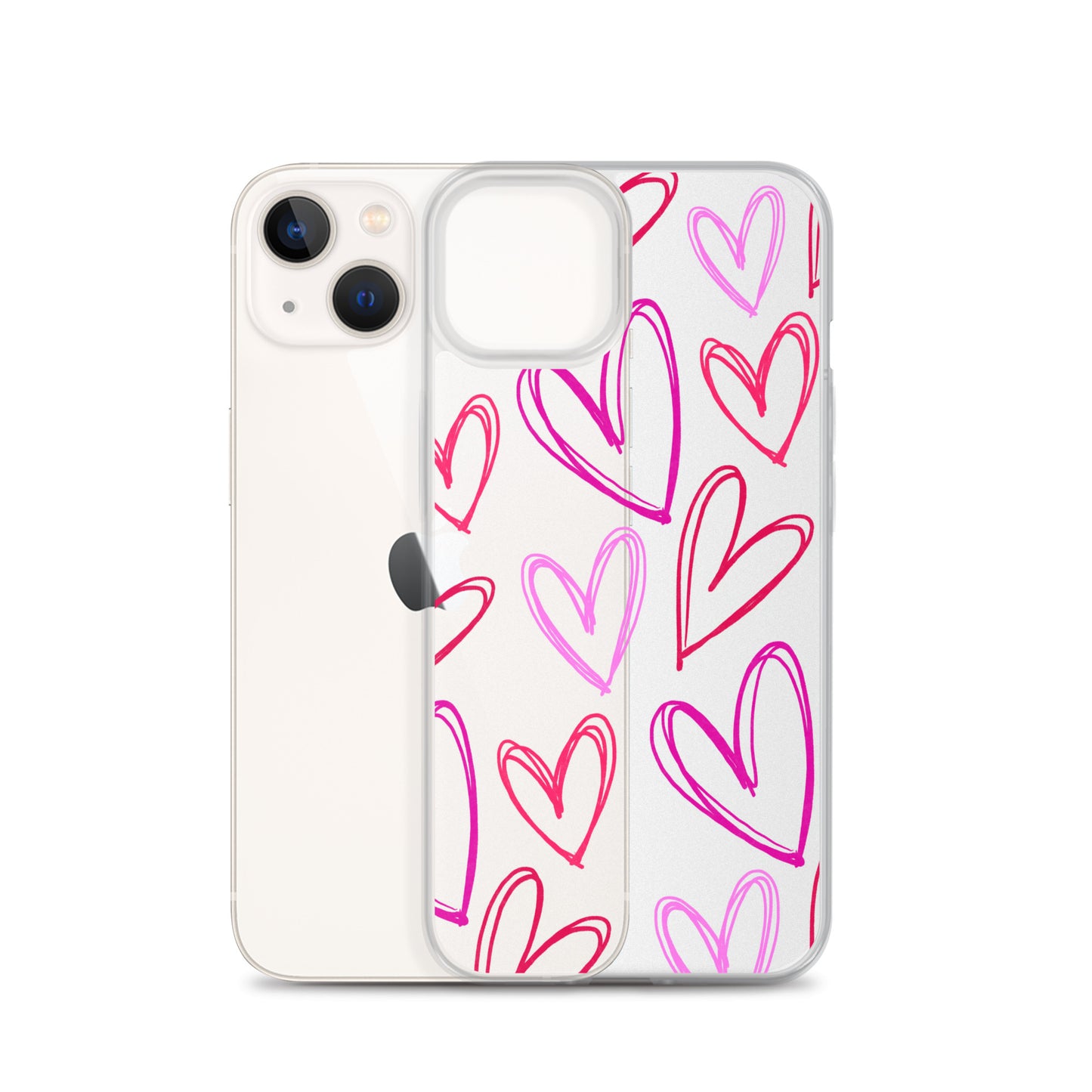 Heartbeats Clear iPhone Case