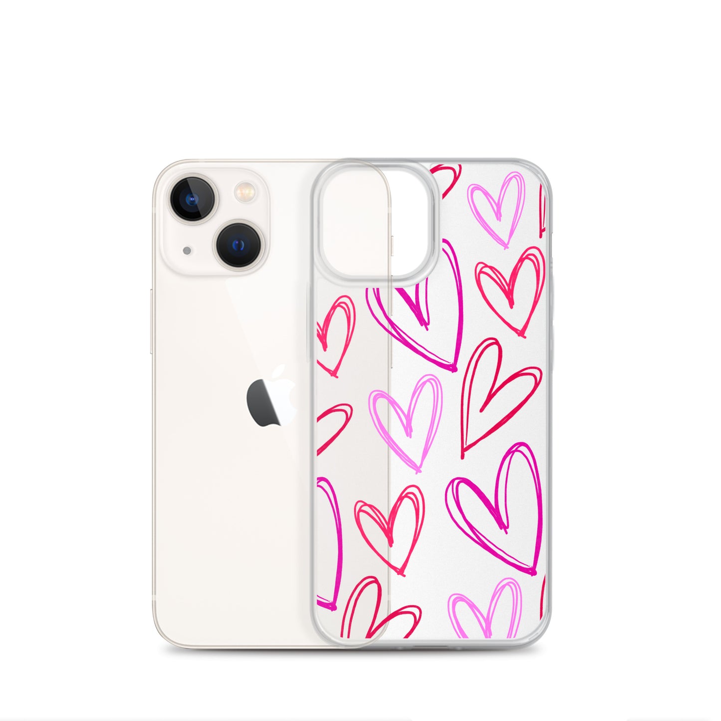 Heartbeats Clear iPhone Case