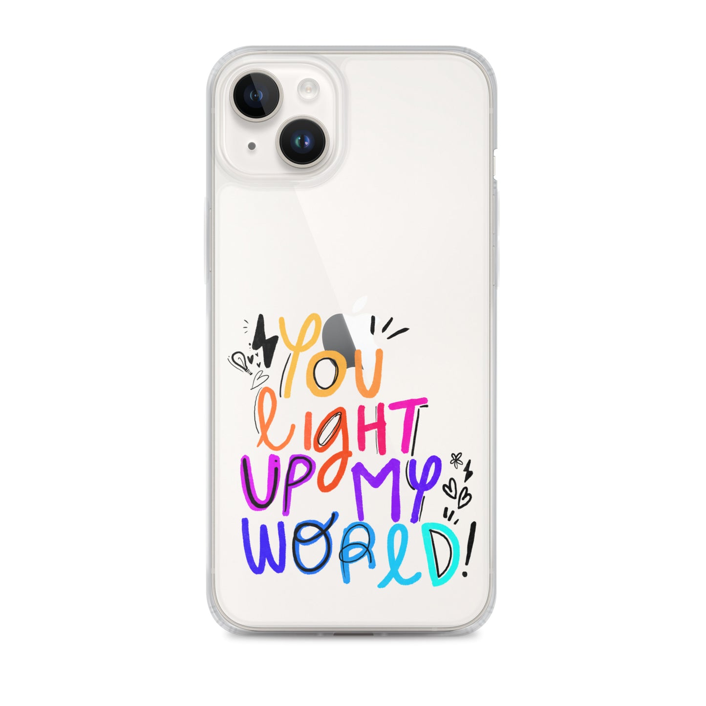 You Light Up My World Clear iPhone Case
