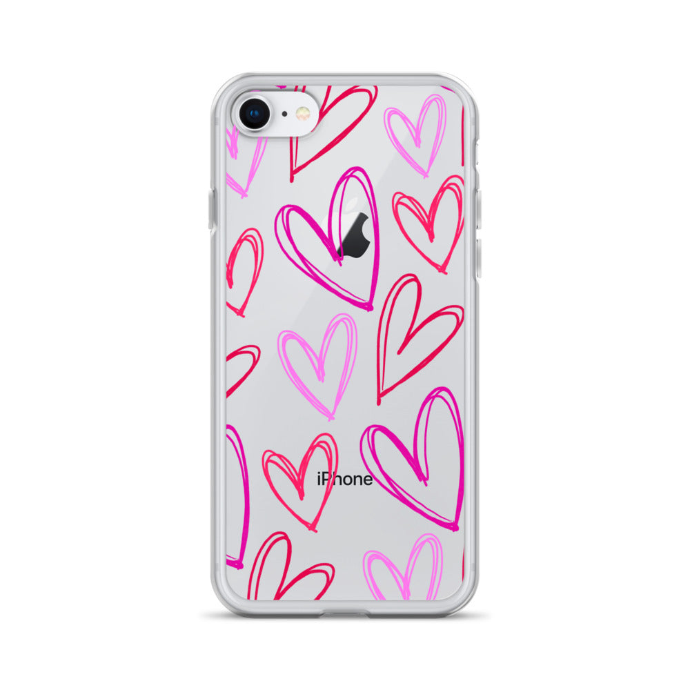 Heartbeats Clear iPhone Case