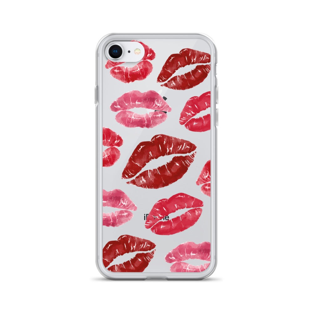 Kisses Clear iPhone Case