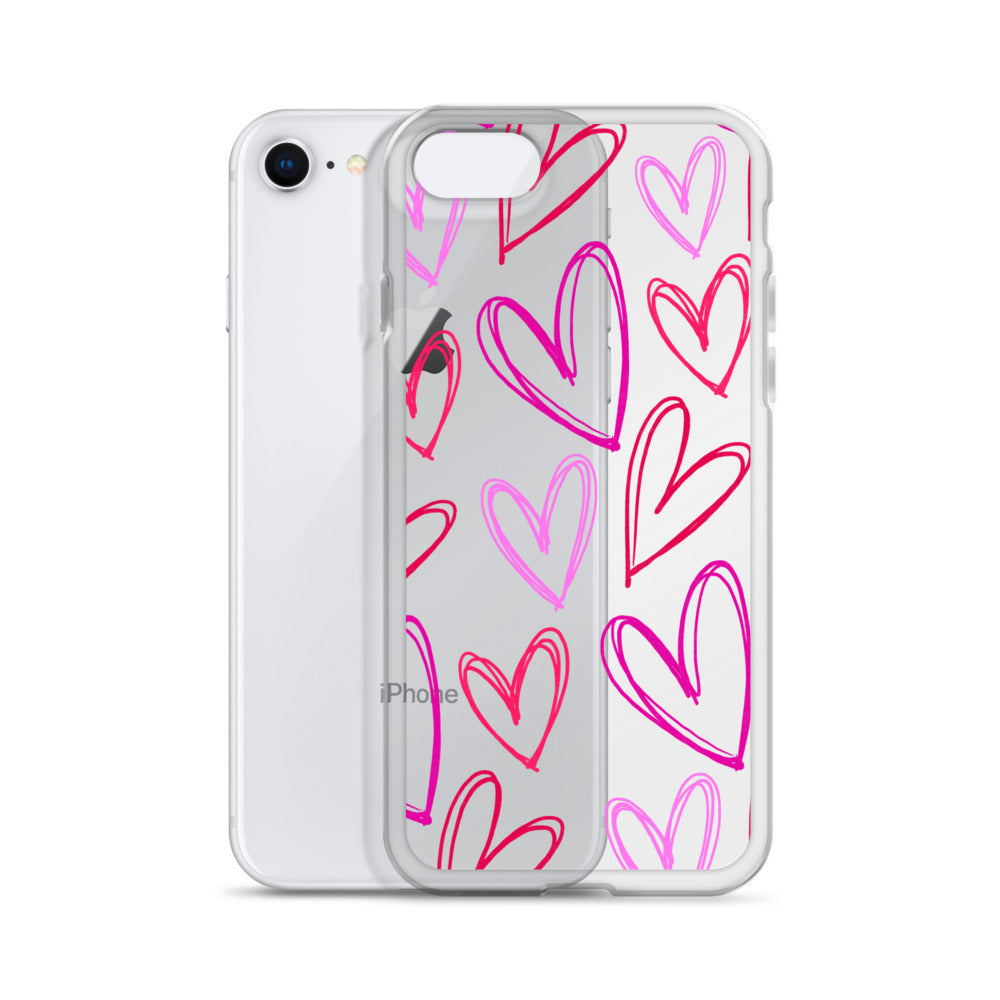 Heartbeats Clear iPhone Case