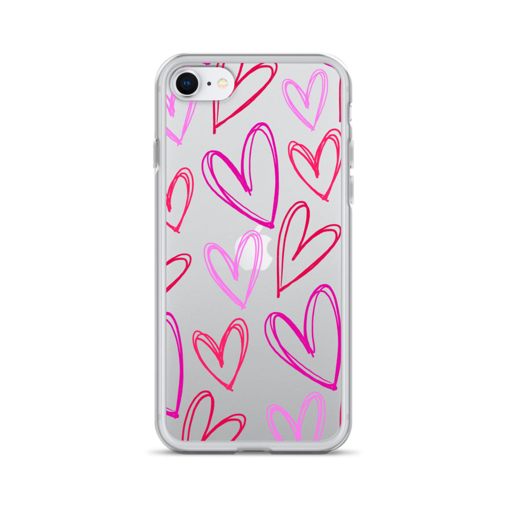 Heartbeats Clear iPhone Case
