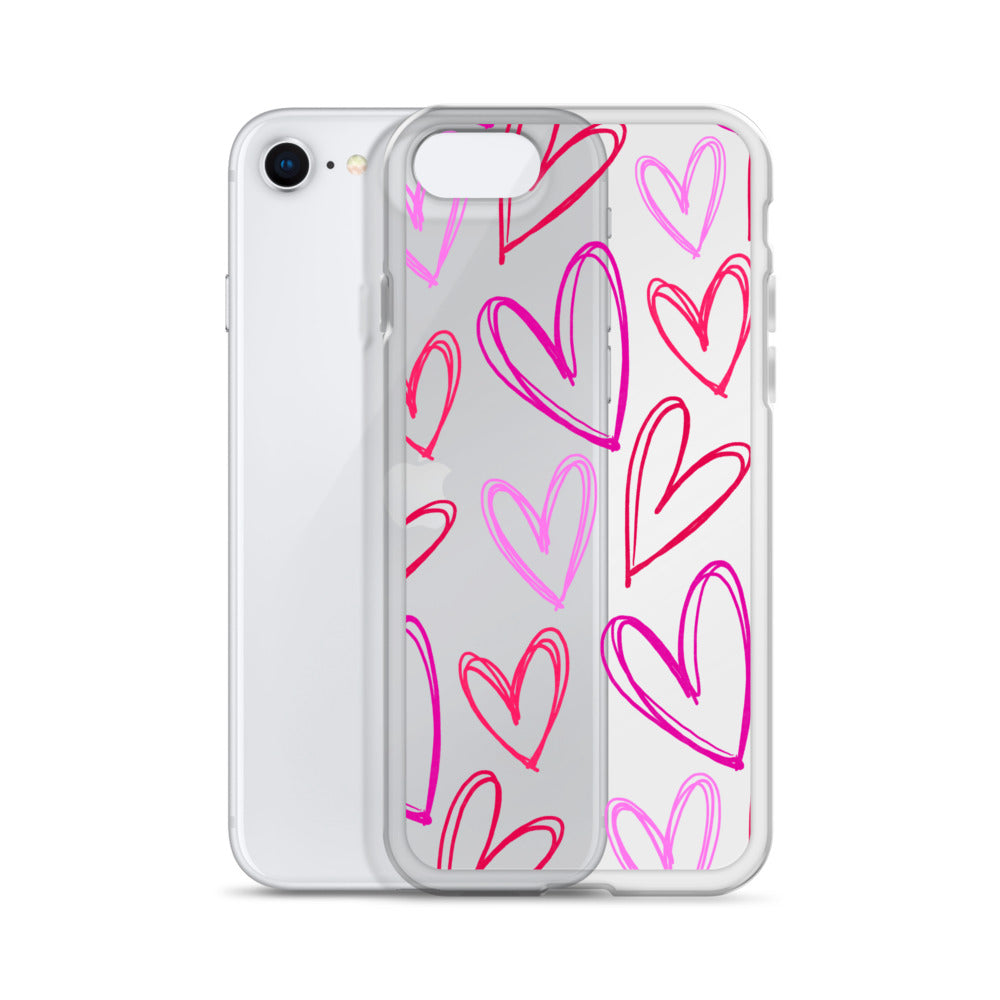 Heartbeats Clear iPhone Case