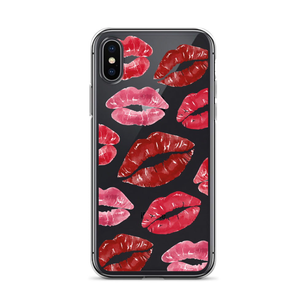 Kisses Clear iPhone Case