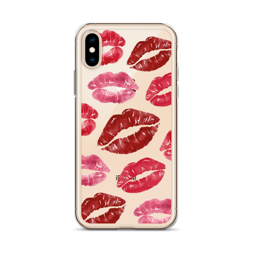 Kisses Clear iPhone Case
