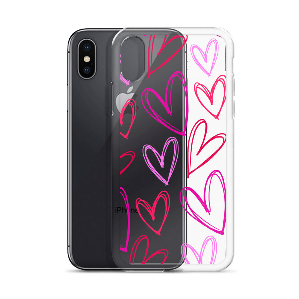 Heartbeats Clear iPhone Case