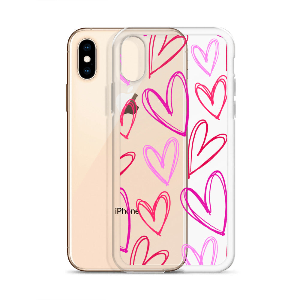 Heartbeats Clear iPhone Case