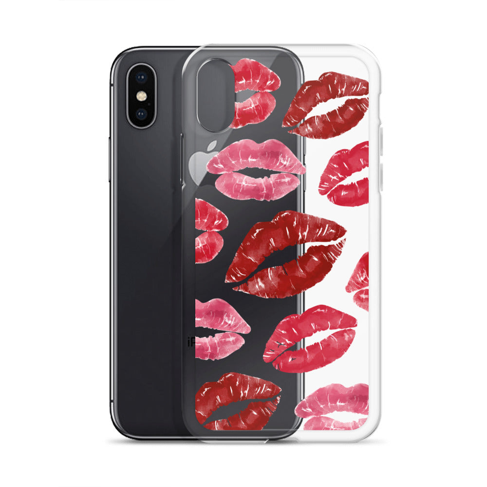 Kisses Clear iPhone Case