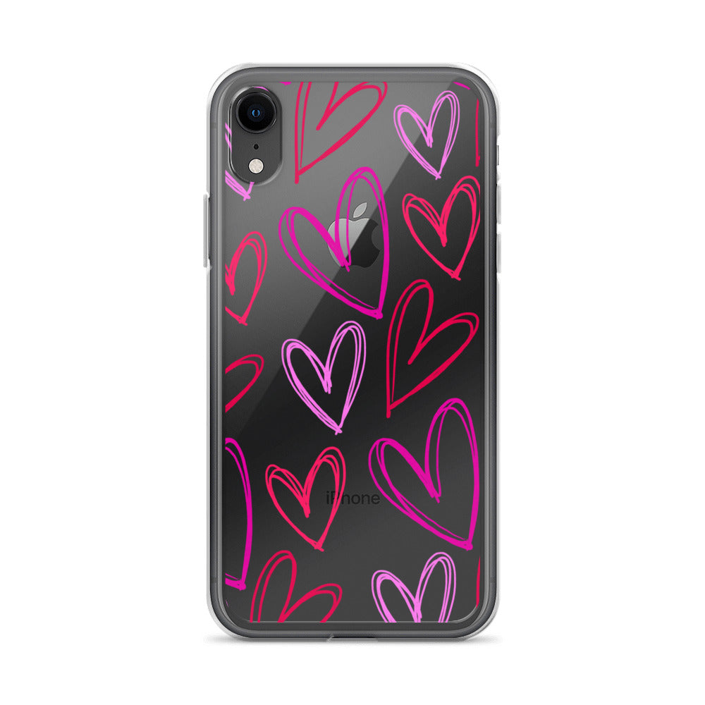 Heartbeats Clear iPhone Case