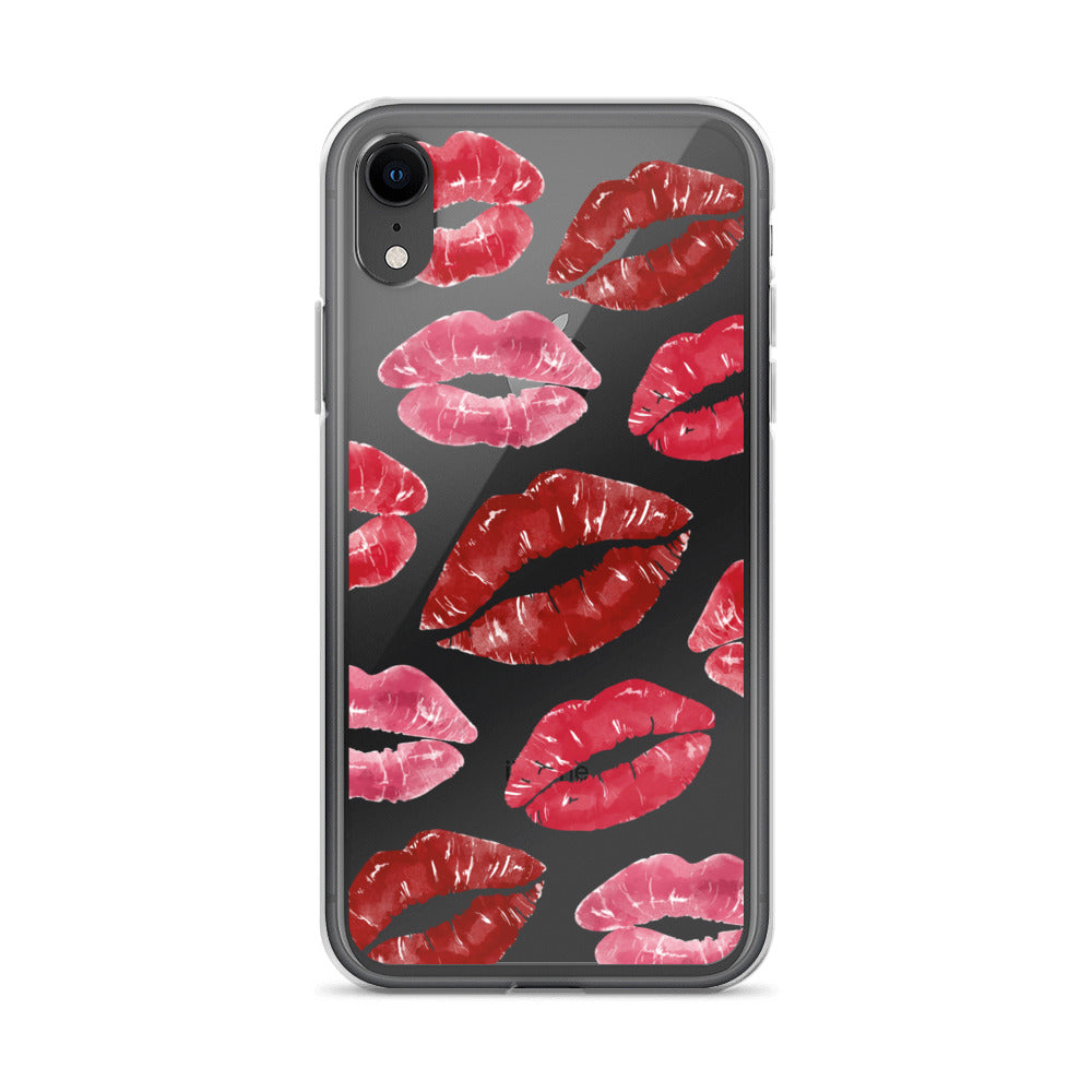 Kisses Clear iPhone Case