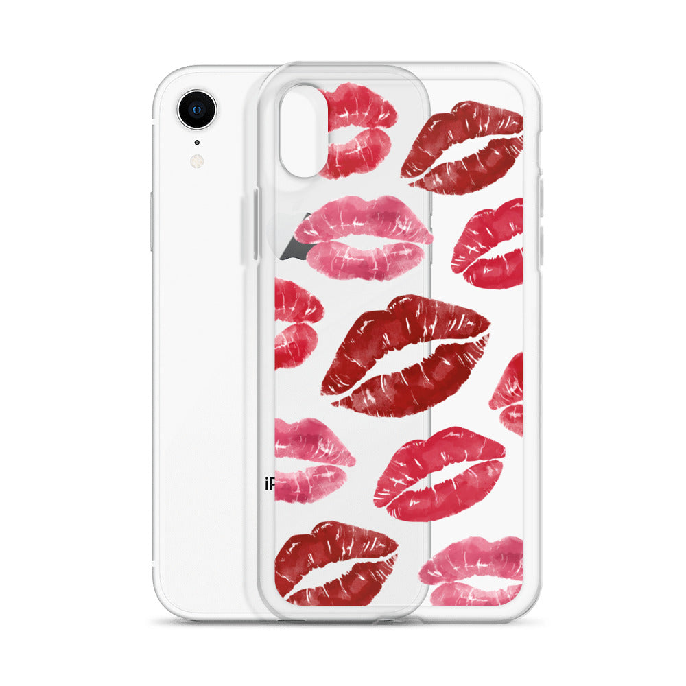 Kisses Clear iPhone Case