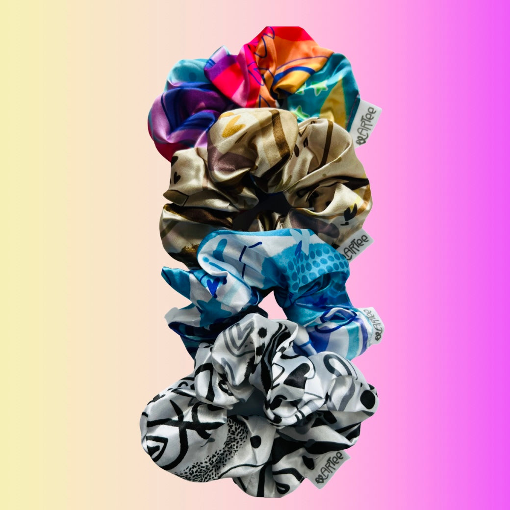 Funny Scrunchies (Bundle of 4)