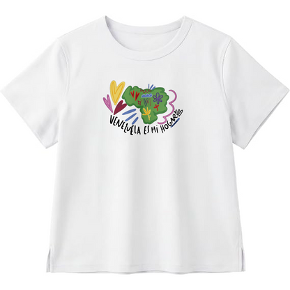 Venezuela es mi Hogar premium white cotton T-shirt Women