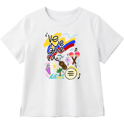 Venezuela premium white cotton T-shirt Women