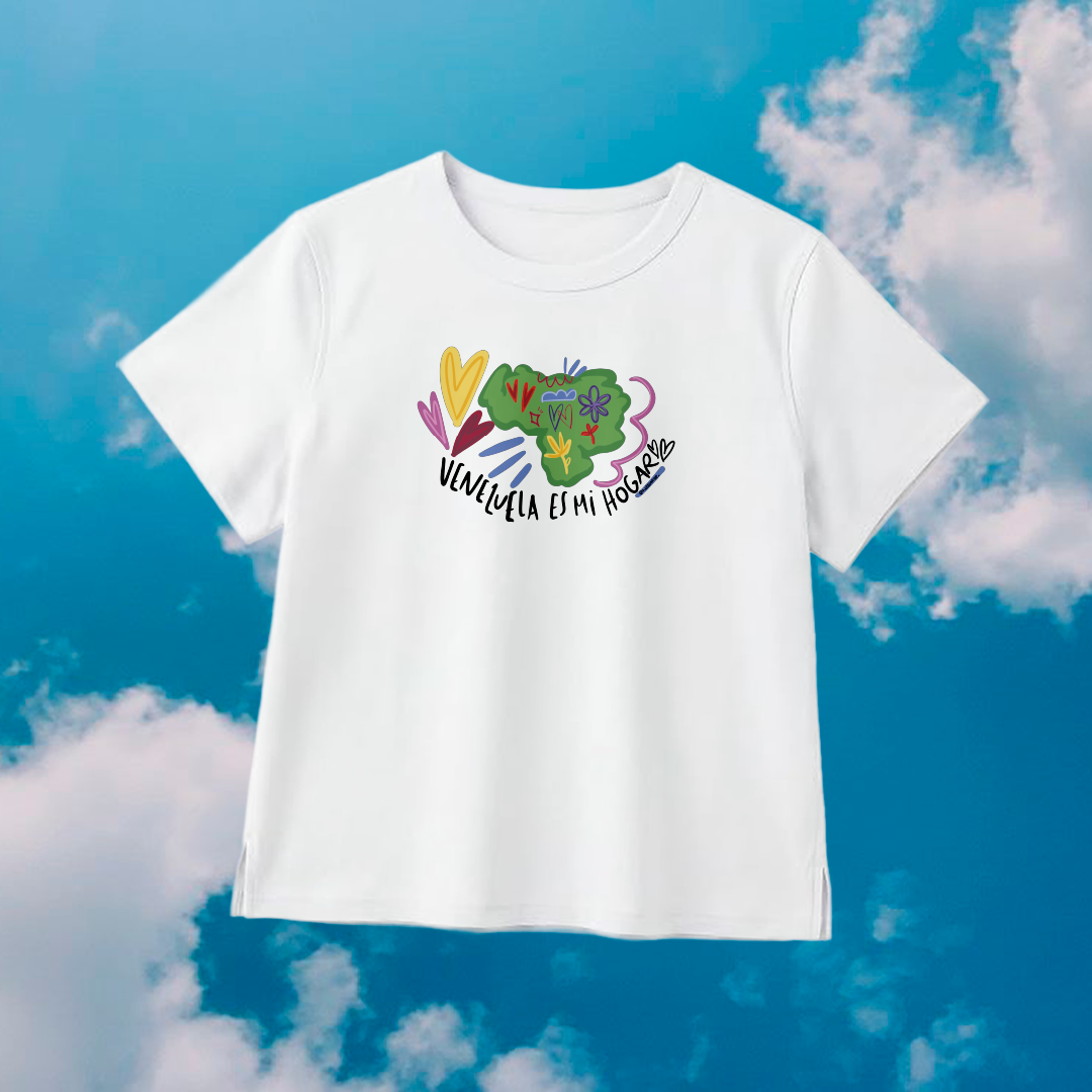 Venezuela es mi Hogar premium white cotton T-shirt Women