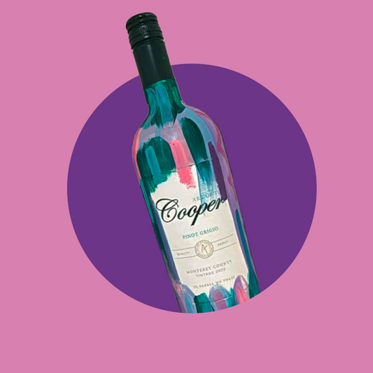 Painted Wine bottle
