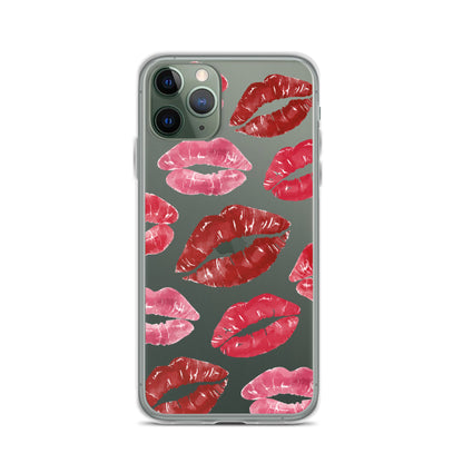 Kisses Clear iPhone Case