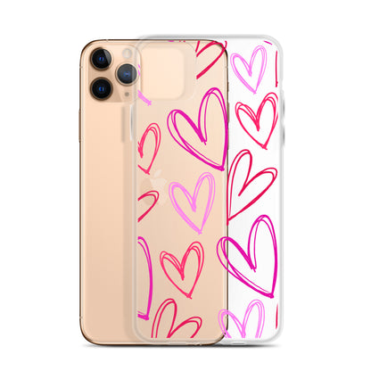 Heartbeats Clear iPhone Case