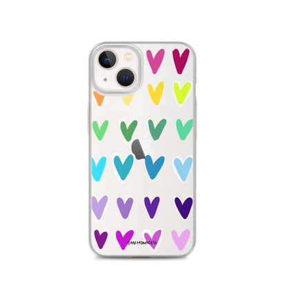 Mini Hearts Clear iPhone Case