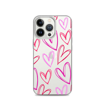 Heartbeats Clear iPhone Case