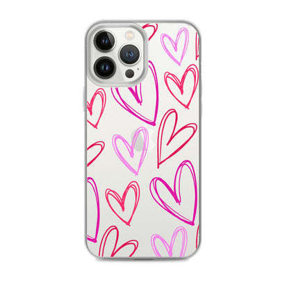 Heartbeats Clear iPhone Case