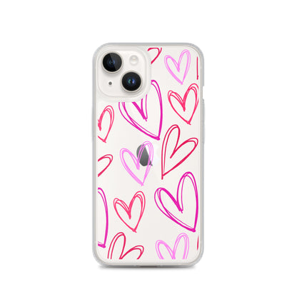 Heartbeats Clear iPhone Case