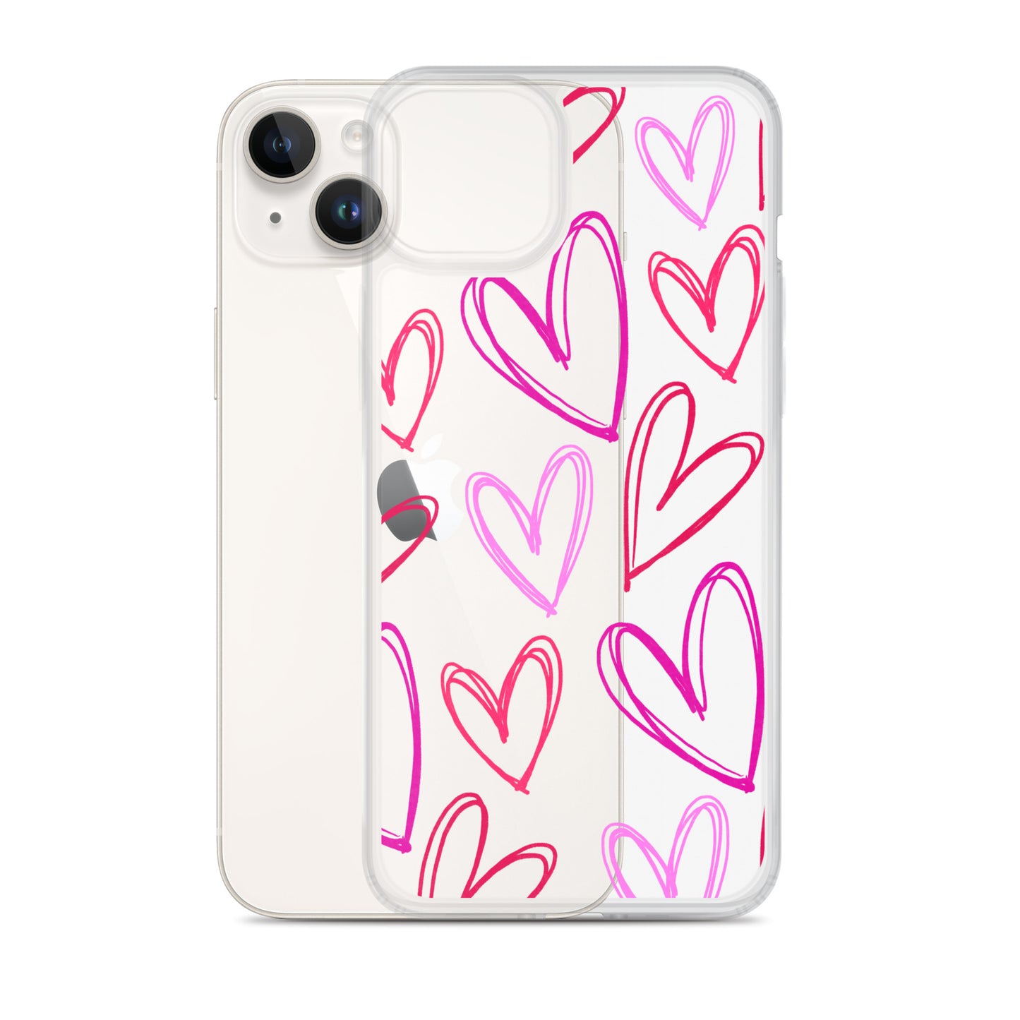 Heartbeats Clear iPhone Case