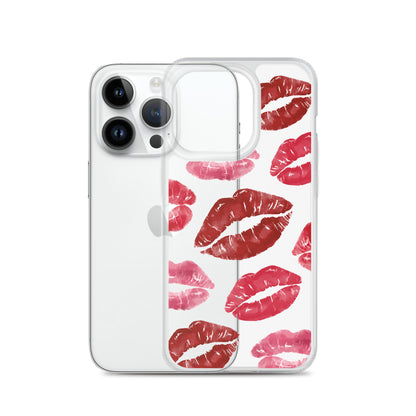 Kisses Clear iPhone Case