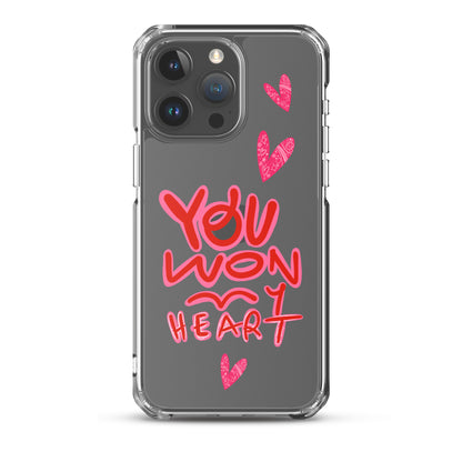 You Won My Heart Clear iPhone Case