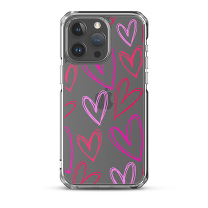 Heartbeats Clear iPhone Case