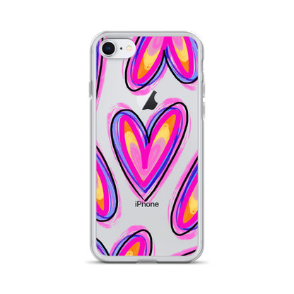 My Heart Clear iPhone Case