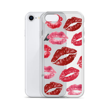 Kisses Clear iPhone Case