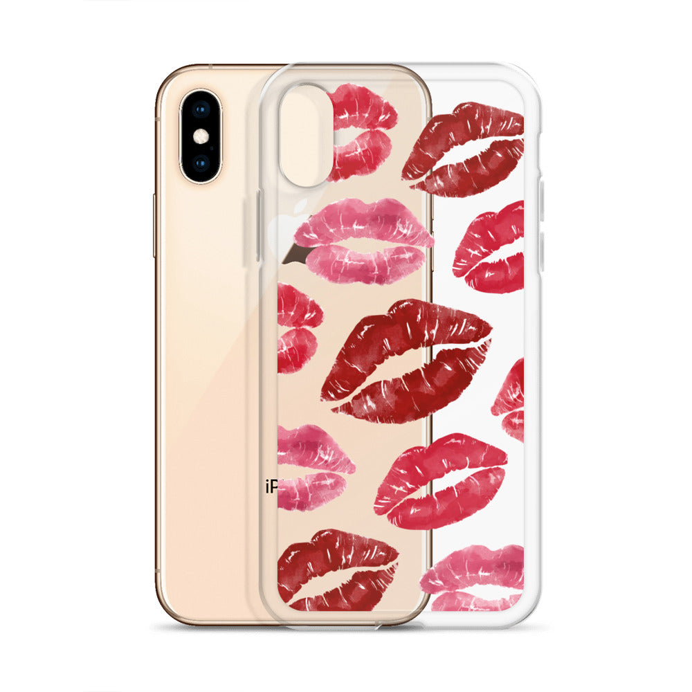 Kisses Clear iPhone Case