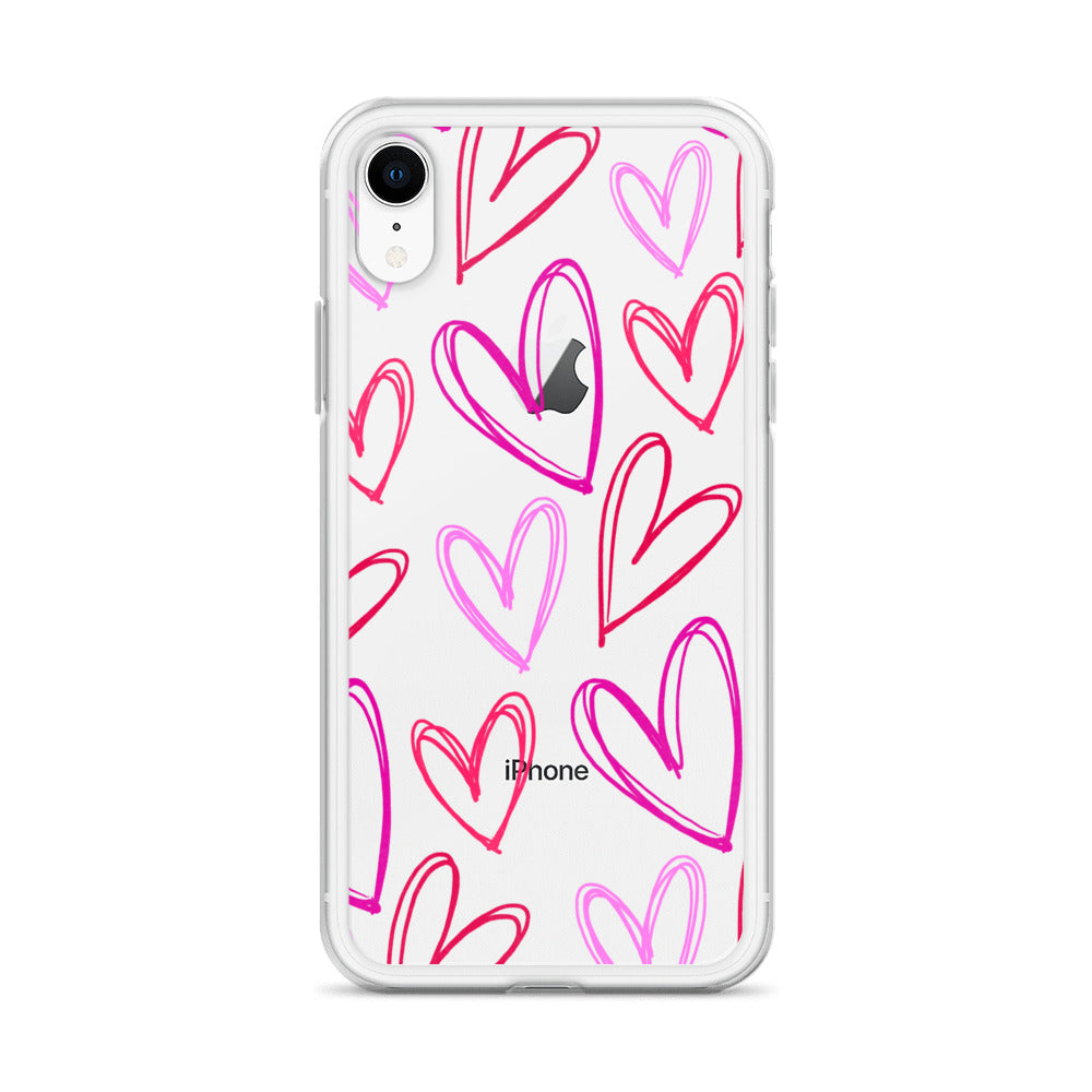 Heartbeats Clear iPhone Case