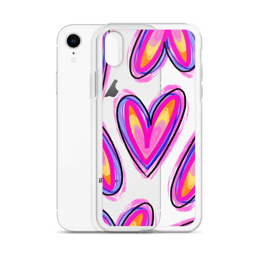 My Heart Clear iPhone Case