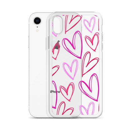 Heartbeats Clear iPhone Case