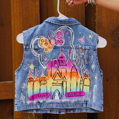 Kids customized, Hand-Painted Denim Jacket 🎨